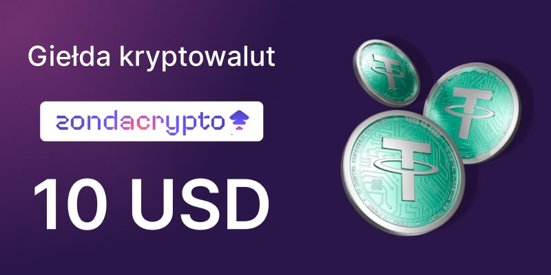 Zondacrypto oferuje bonus 10 dolarów za założenie konta. Fot. mat. pras.